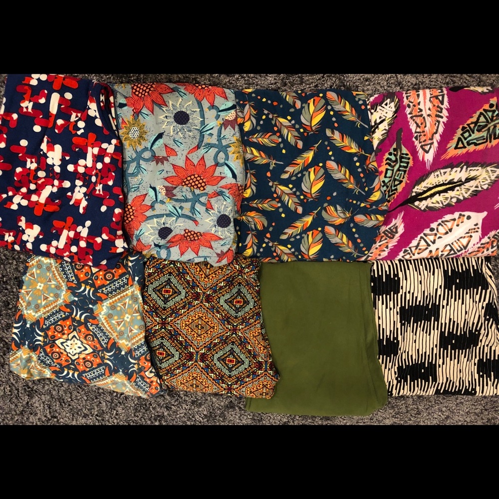 8 pairs of leggings